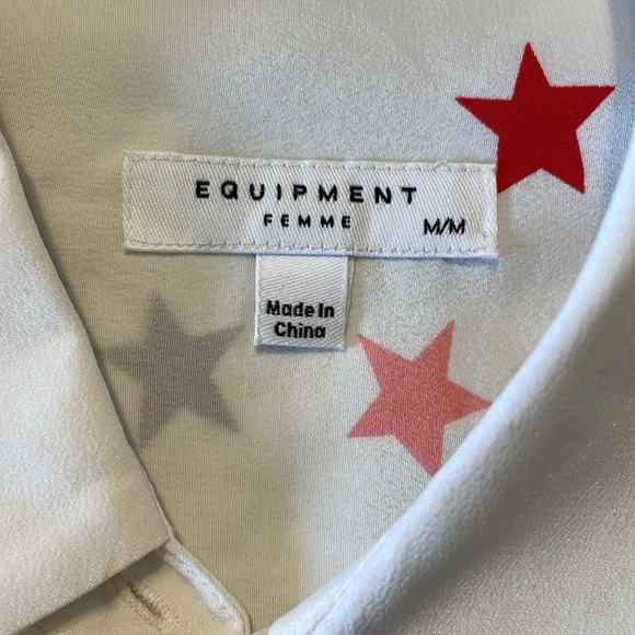 Silk Equipment Blouse with Stars - Medium - Picture 3 of 4